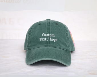 Custom Text Embroidered Hat, Your Text Here, Cool Quote Cap, Vintage Baseball Hat, Custom Trucker Hat, Personalized Gift, Custom Dad Cap