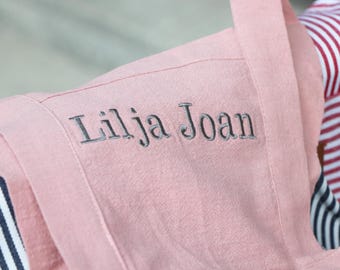 Personalized Kids Apron with Pockets, Custom Toddler Cooking Apron for Boys and Girls, Cute Kitchen and Baking Gift for Children