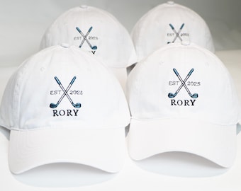 Custom Golf Hats, Men's Golf Hat, Best Golf Hat, Personalized Golf Gift, Golf Trucker Hat, Golf Rope Hat, Guys Golf Trip Hat