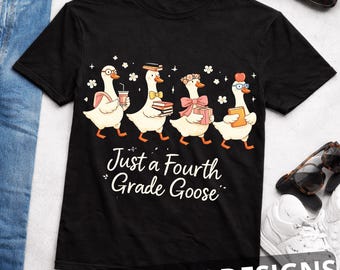 4. Klasse Lehrer PNG, Dumme Gans Lehrer Club, Süßes Zurück zu Schuldesign, Adrettes Blumen Lehrer Geschenk, Lustiger Lehrer PNG