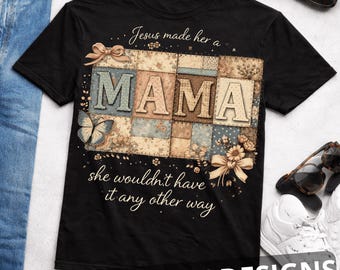 Shirt für Mama, Jesus machte es zu einem PNG für Mama, trendiges Geschenk für christliche Mutter, Mama png, T-Shirt für Mama, Mutterschafts-Top, passendes Urlaubsoutfit