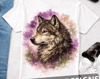 Vintage Wolf 90s Graphic PNG, Retro Forest Classic Animal Nature Tee
