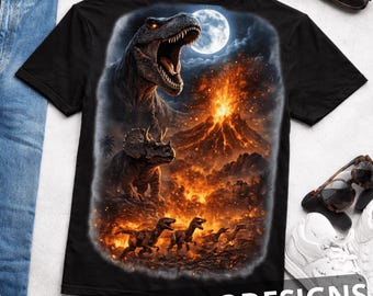 Vintage 90er Jahre Dinosaurier Grafik PNG, retro prähistorische Jurassic Shirts