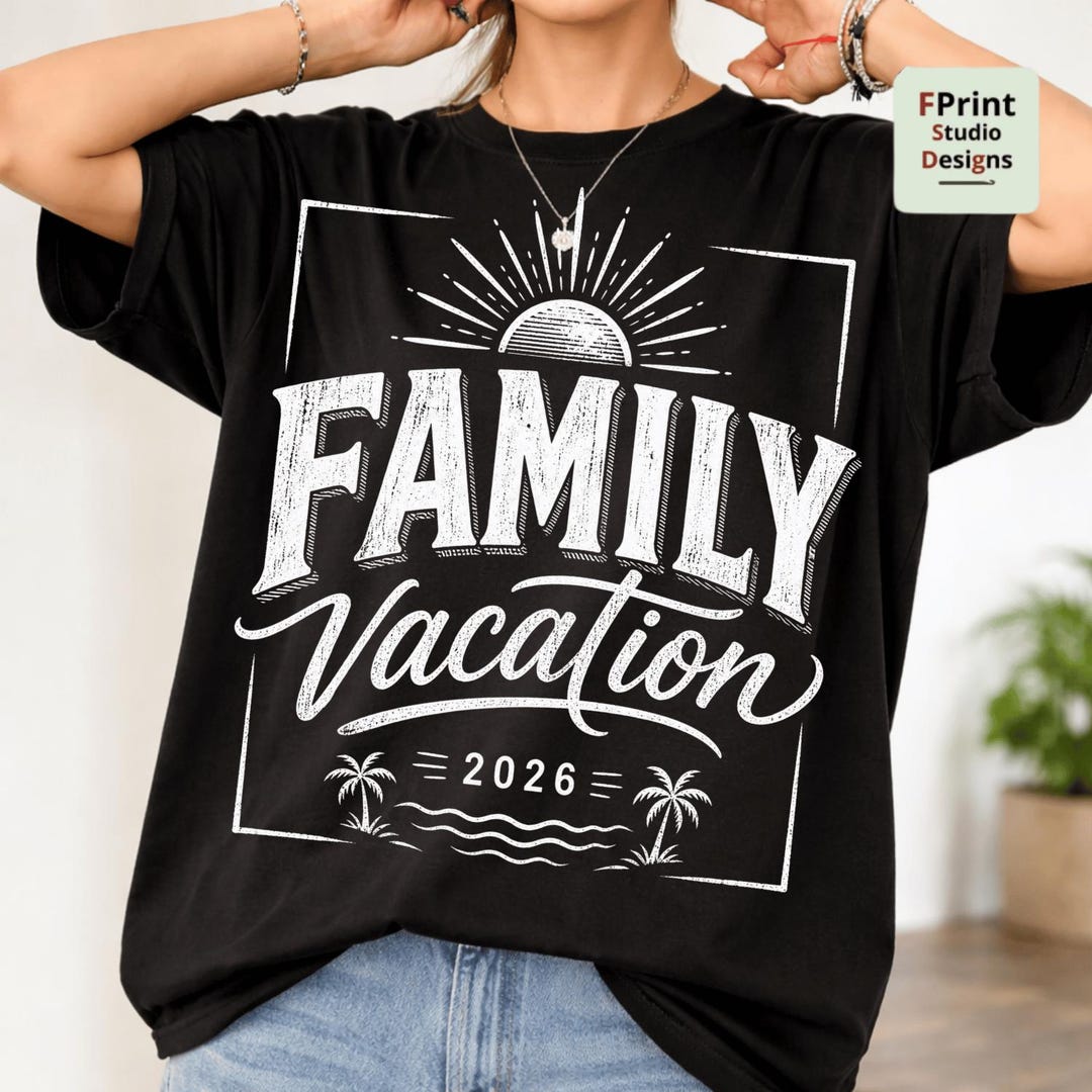 Family Vacation 2026 PNG, Family Trip Shirt Design, Matching Family ...