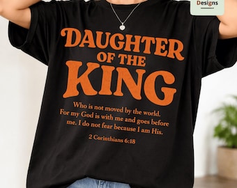 Daughter Of The King png, Aesthetic Christian png, Women's Religious png, Bible Verse png, Christian Gifts, Church Shirt
