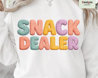 Snack Dealer CROCHET PNG, Funny Mom PNG, Mom of Twins Shirt Design, Mom of Triplets , Mothers Day Gift, Cute Mama Graphic, Snack Mom
