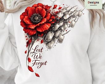 Memorial Day Never Forgotten Red Poppy Flower VeteranPNG:red poppymemorial honorpngveteran poppy(Digital Download)