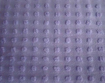 Morgan Jones LAVENDER / PURPLE POPS Vintage Chenille Bedspread Fabric - 19" X 24" - #1