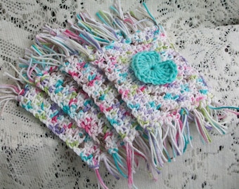 Hand Crochet Mug Rugs Set Of 4