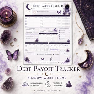 Shadow Work Debt Payoff Tracker, Mindful Money Journal (PDF Download)