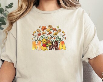 Winnie The Pooh Mama Shirt, ästhetisches Mama T-Shirt, Geschenk für Mama