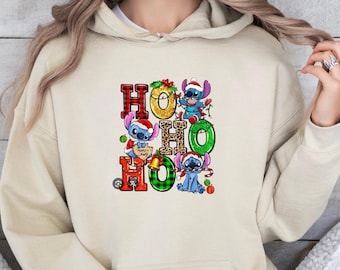 Stitch Disney Shirt, Disney Lillo and Stitch Sweatshirt, Stitch Hoodie,Funny Disney Tshirt, Marry Chirstmas, Christmas Hoodie