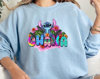 Camiseta de Stitch de Disney, sudadera de Lilo y Stitch de Disney, sudadera con capucha de Stitch, camiseta de Disney