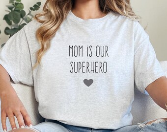Mom Superhero Shirt, Mother's Day Gift, Minimalist Mama Tee