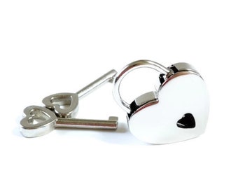 Small Heart Lock, Heart Shaped Lock, Engraved lock, BDSM Heart lock, Engraved Padlock, Heart Padlock, Engraved Heart lock, BDSM Collar Lock