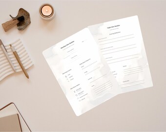 Morning and Night Routine Template, Daily Self Care Printable, Glow Routine Planner, Minimalist PDF, Instant Download