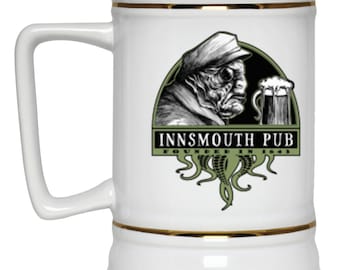 Innsmouth Pub Beer Stein 22oz.