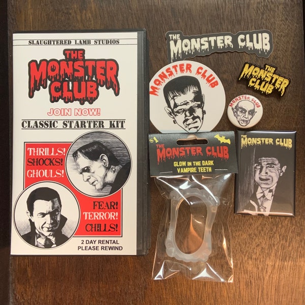 Monster Club Classic starter kit VHS Packaging