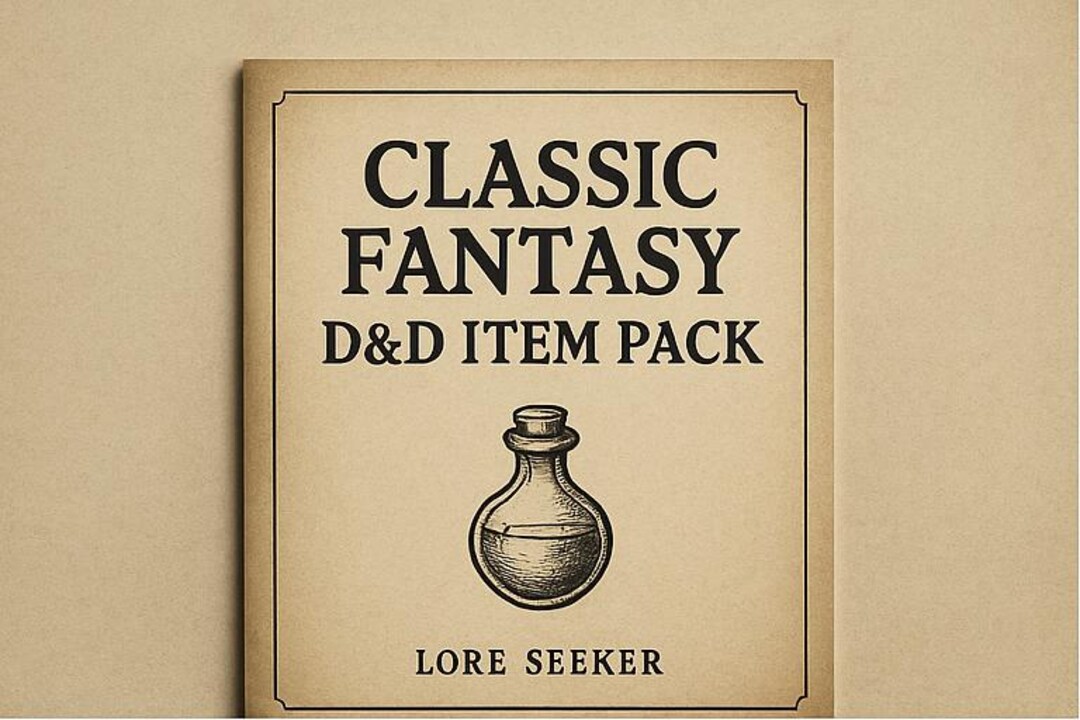 Classic Fantasy D&D Item Pack – 40 Magic Items – Digital PDF for Dnd 5e ...