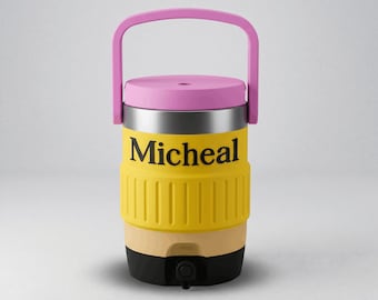 Personalized Can Cooler Insulated Sleeve, Custom Name Beer Holder, Mini Beverage Dispenser Gift for Dad, Groomsmen Gift