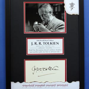 J.R.R. TOLKIEN Autografmontre Unik konstmuseumsutställning