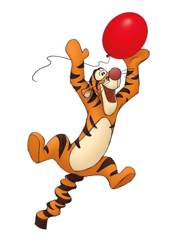 5x6 Tigger Red Balloon All Color Fabric Iron on Transfer - Etsy 5x6 Tigger Red Balloon All Color Fabric Iron on Transfer - Etsy