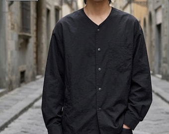 Button Up Shirt | Long Sleeve Top | Loose Fit Style | Harajuku Streetwear