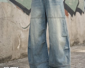 Jeans larghi e comodi / Pantaloni in denim casual e ampi / Per tutti i giorni / Stile streetwear retrò
