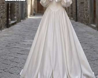 Off Shoulder Dress | Bow Waist Long Gown | Party Wear | Romantic Formal Style