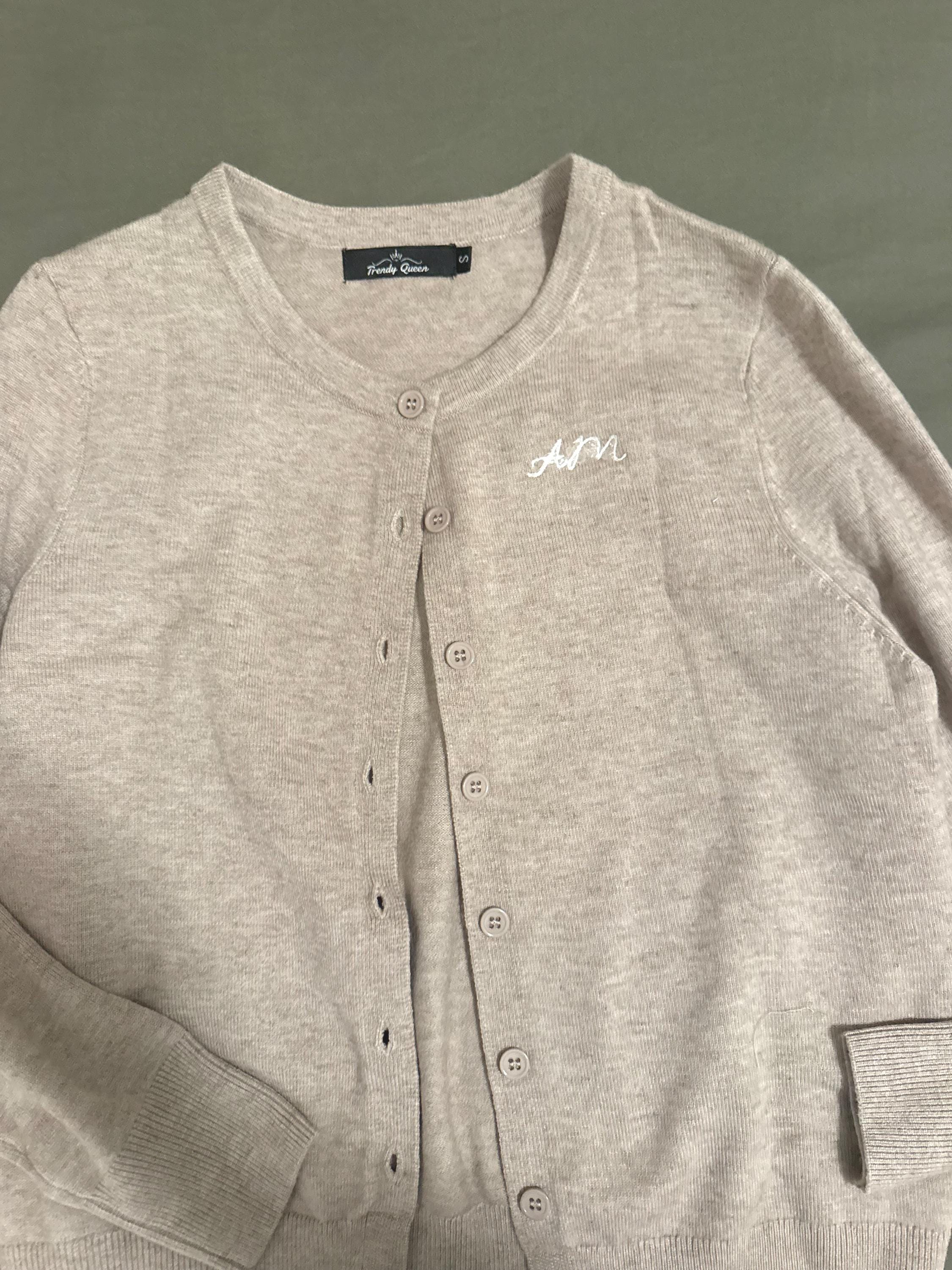 Custom Embroidered Monogram Cardigan
