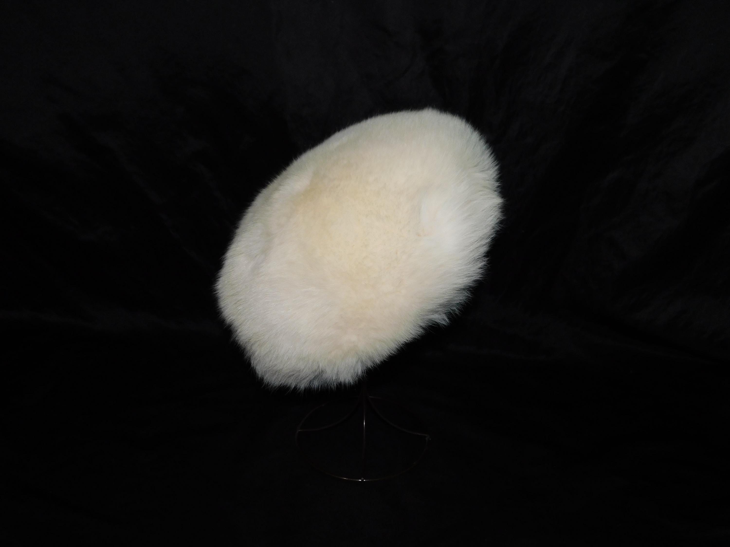 Vintage White Fox Fur Hat - Etsy