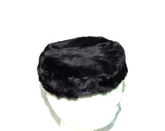 Woman\'s Beaver Fur Hat Black/ Brown. Sz: L-XL 60cm Circumference. finka_beaverbl_2016_w_kossi_1_  main image 2