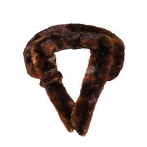Vintage Brown Sable Mink Fur Stole Shawl Wrap Oppermann Furs MI Winter Formal Party Woman