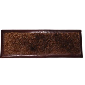 Vintage Godfred Associations Braun Rindsleder Beaver Pelz Brieftasche Herren Bifold Kartensteckplätze Unbenutzt