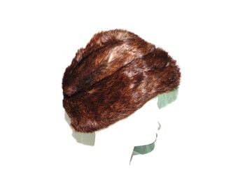 Vintage Black Beaver Fur Hat Julia Spivak Washington DC  display picture 3