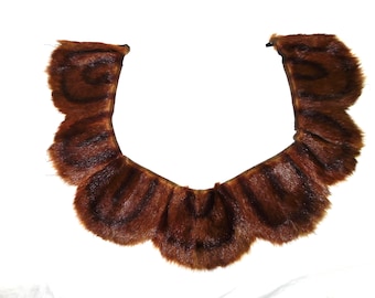 Vintage Alaska Beaver Fur Trim Scalloped For Parka Coat Kuspuk Hem Hood Collar or Waist