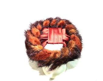Vintage Black Beaver Fur Hat Julia Spivak Washington DC  display picture 2