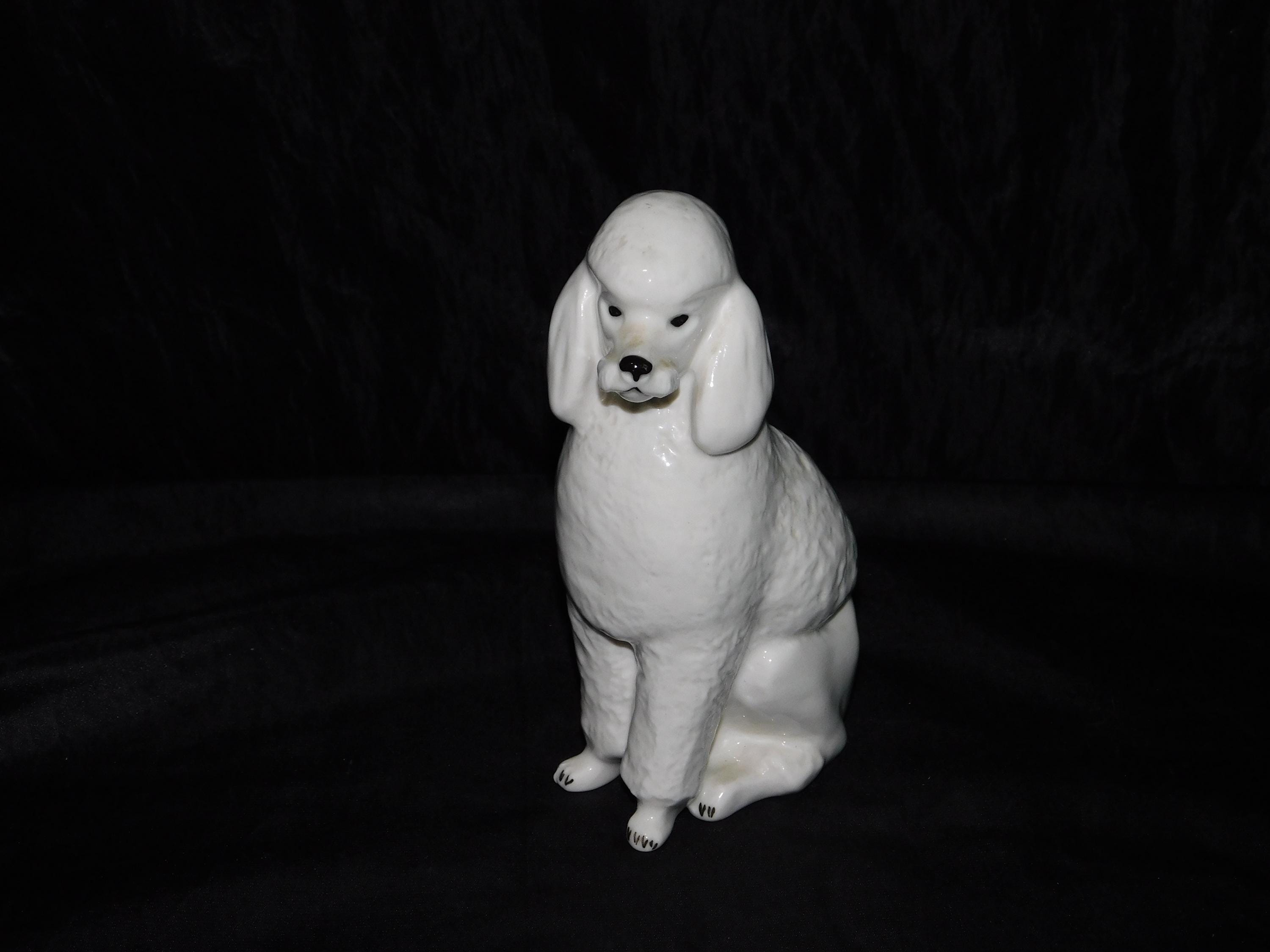 Lomonosov 陶器 犬 フィギュア 置物 Lomonosov Poodle - Etsy