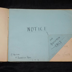 1981 WW1 Era Autograf Książka Młoda kobieta Bessie Poezja Sztuka Wiadomości Szkocja Seattle WA Wiersze Powiedzenia Żołnierze