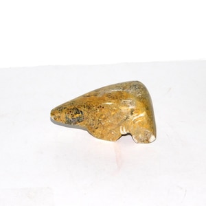 Alaska Brown Bear Soapstone Carving Carved Figurine Needs TLC