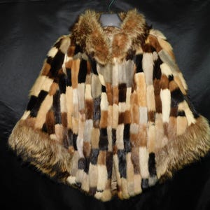 ジャケット・アウター seyto Patchwork Fake Fur Jacket Patchwork Fur Coat - Etsy
