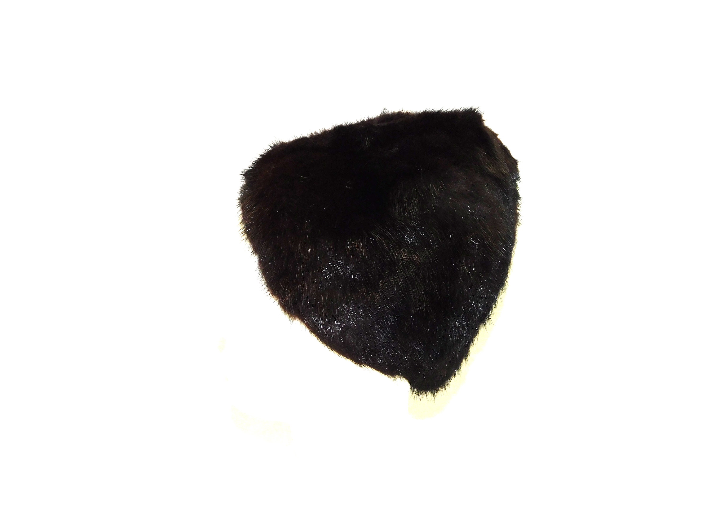 Vintage Black Beaver Fur Hat Julia Spivak Washington DC  display picture 1