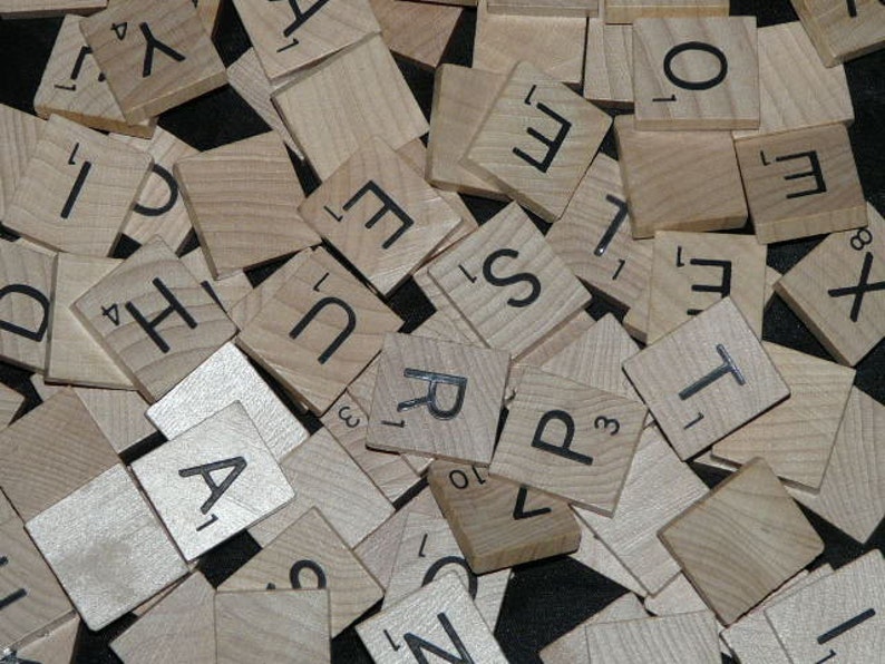 Schmuck Schonheit Scrabble Fliesen Viel 100 Holz Buchstaben 1