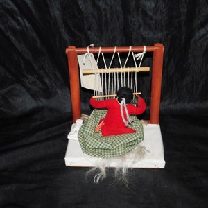 HFS Mini Navajo-style Loom - Warped, Ready to Weave