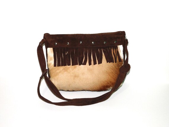 Vintage NWT NOS African Springbok Fur Hide Brown Suede  display picture 2