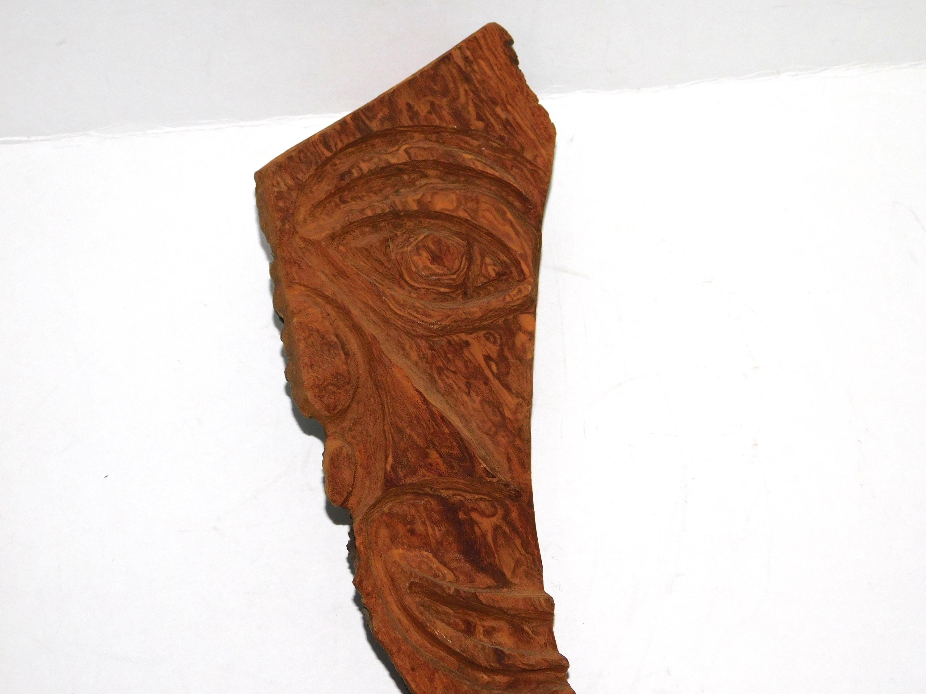 Alaska Cottonwood Bark Formline Face Wood Carving Carved Wall Hanging ...