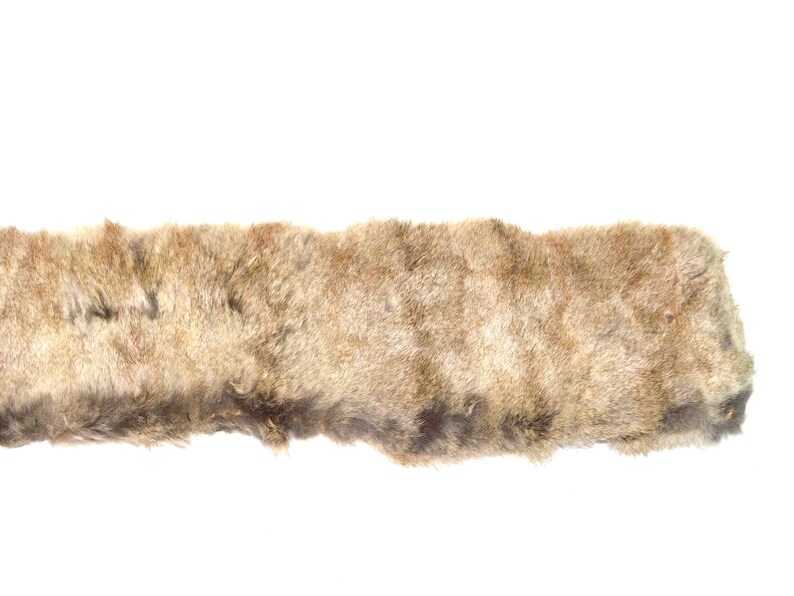 Vintage Gray Rabbit Fur Collar for Coat Clothing to Be Sewn On - Etsy