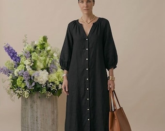 Conjunto de falda larga escalonada de algodón hecha a mano y top de mangas acampanadas, estilo bohemio cottagecore.