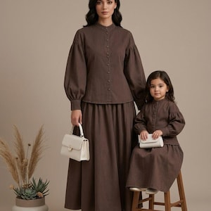 mini long sleeve brown dress Ruffle - Size:3X-Large/19-19.5 Neck/36-37 Sleeve UPSZ while a mini side Aritzia Babaton Double-Lined Contour