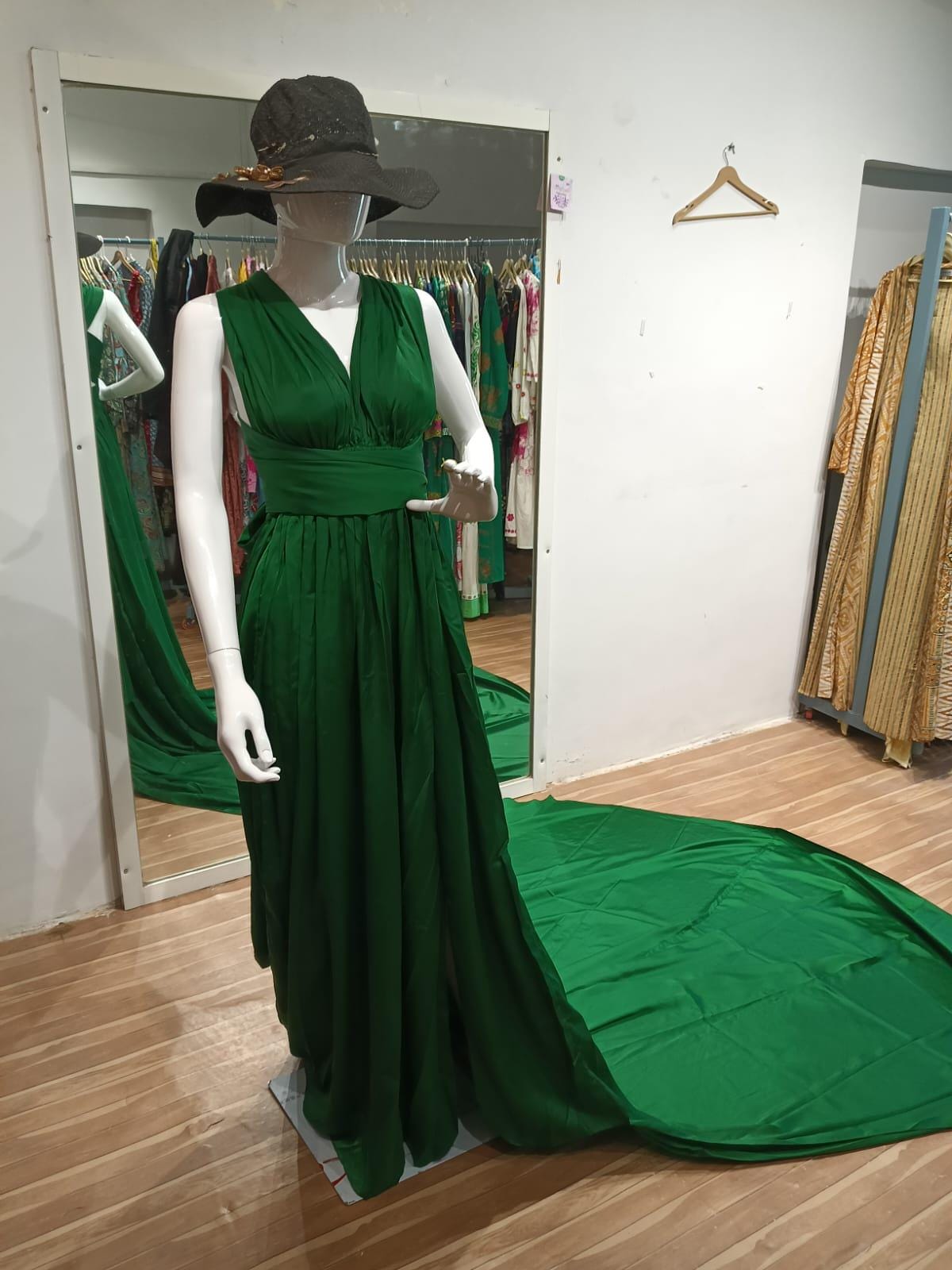 emerald green infinity dress styles Charming Dark Green Bridesmaid Dresses,Convertible Dresses, Multiway W –  Cutedressy main image 0